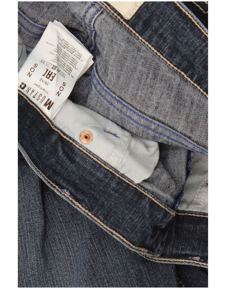 MUSTANG Herren Tramper Slim Jeans W36 L32 Marineblau Baumwolle