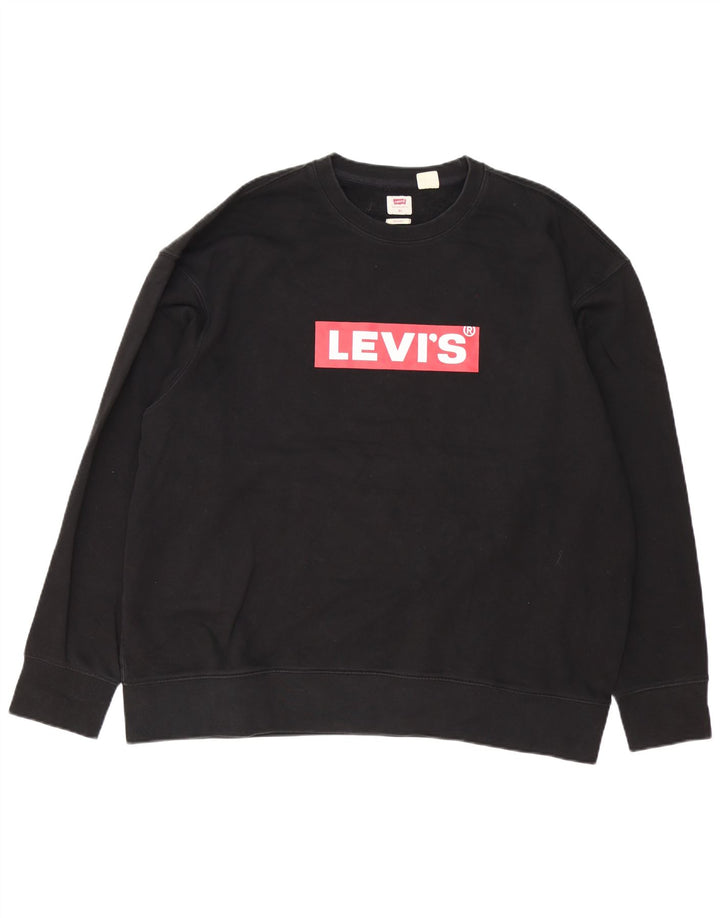 Levi's Herren Relaxed Graphic Sweatshirt Pullover XL Schwarz Baumwolle