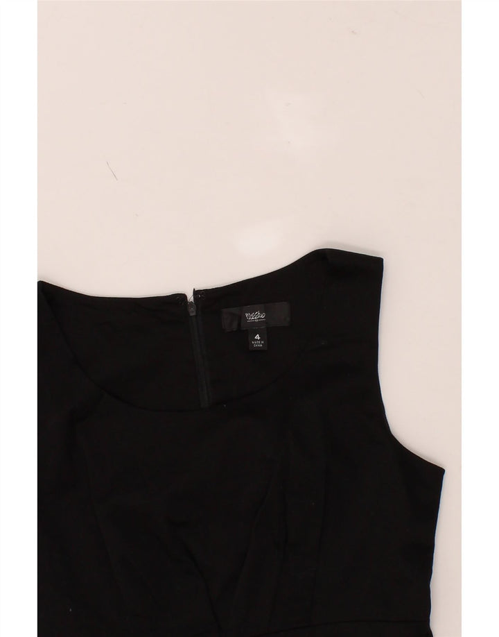 MOSSIMO Womens Sleeveless Sheath Dress US 4 Small Black Cotton Vintage Mossimo and Second-Hand Mossimo from Messina Hembry 