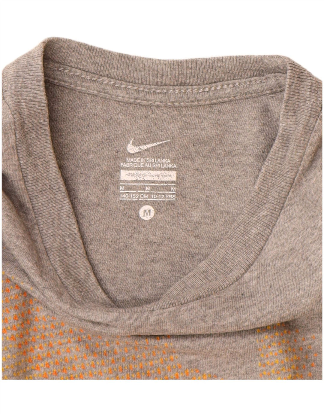 Nike T-Shirt mit Grafik für Jungen, 10–11 Jahre, mittelgraue Baumwolle