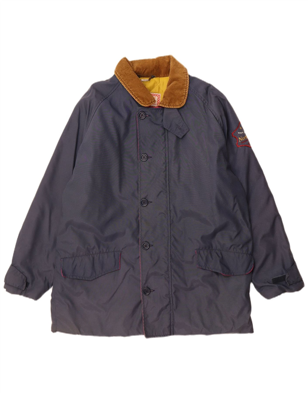 Carrera Herren-Windbreaker-Jacke UK 42 XL Marineblau Colourblock-Polyamid