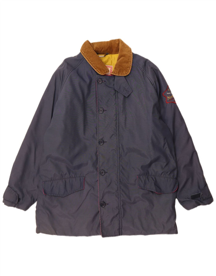 Carrera Herren-Windbreaker-Jacke UK 42 XL Marineblau Colourblock-Polyamid