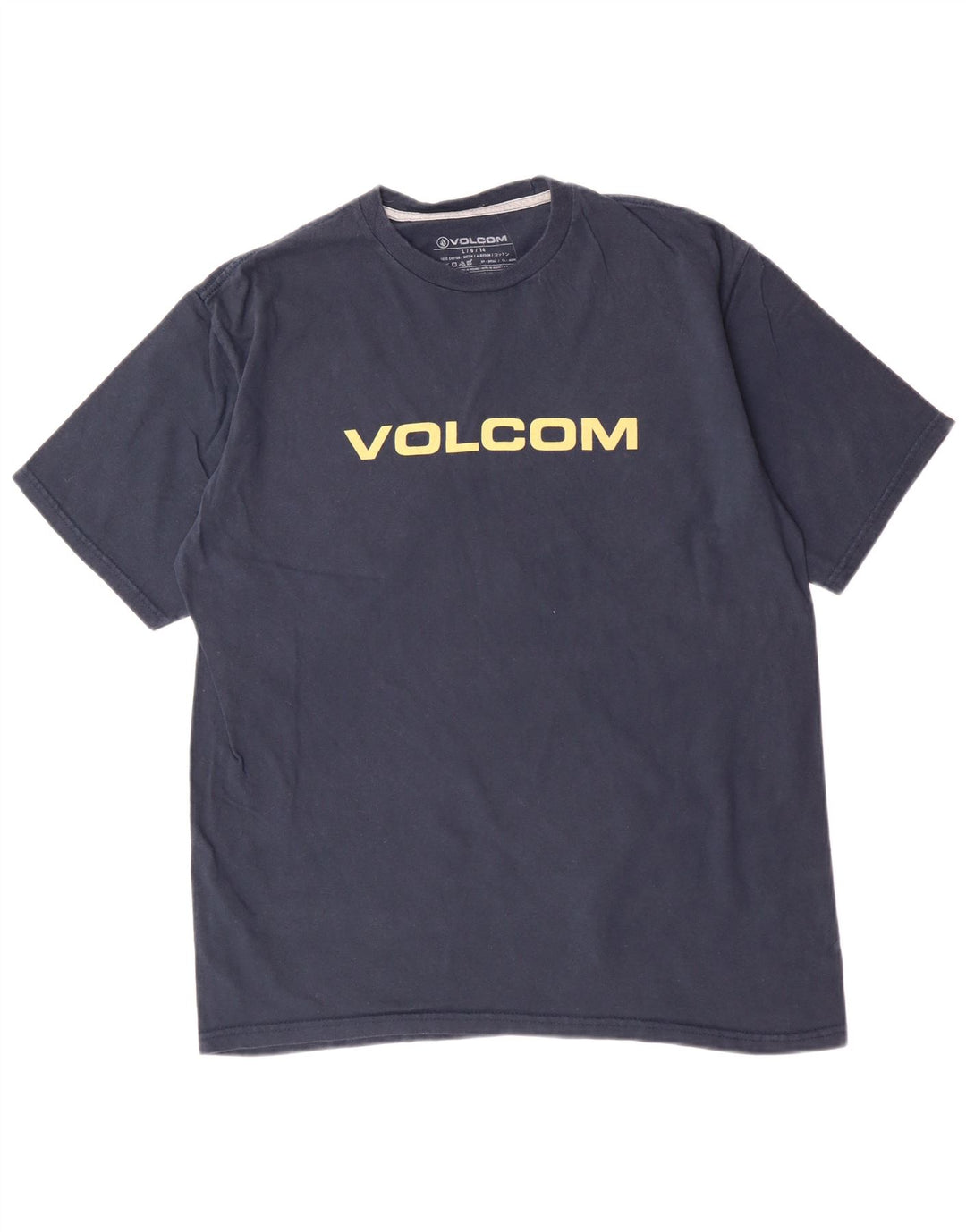 VOLCOM Herren-T-Shirt mit Grafik, groß, marineblau, Baumwolle