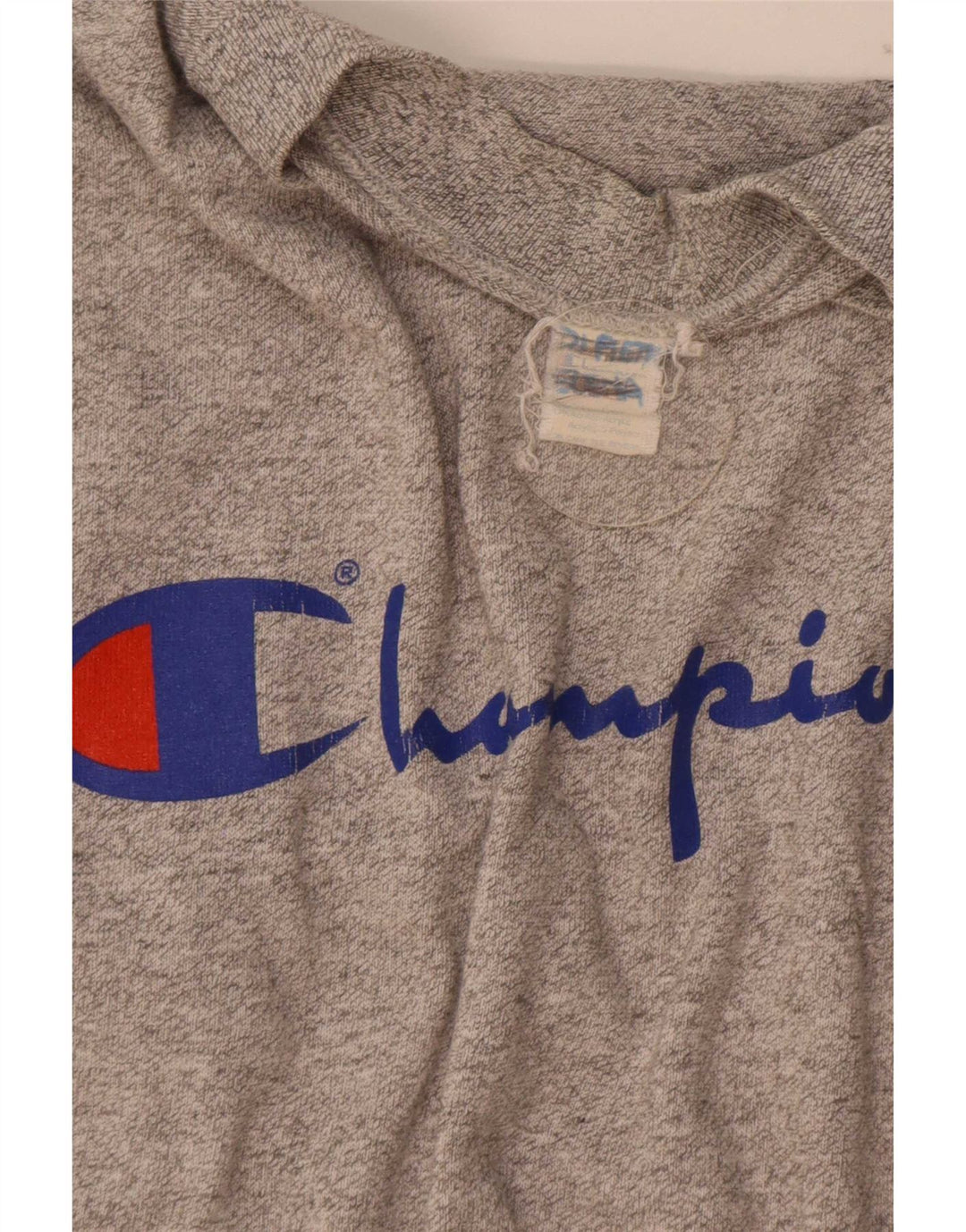 Champion Herren-Sweatshirt mit Grafik, mittelgraue Baumwolle