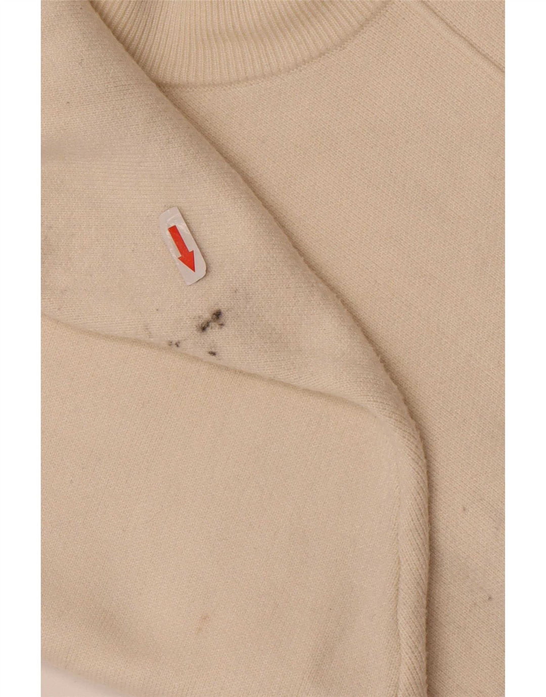 Zara Damen-Pullover, übergroß, Rundhalsausschnitt, Gr. 10, Größe S, Beige, Viskose