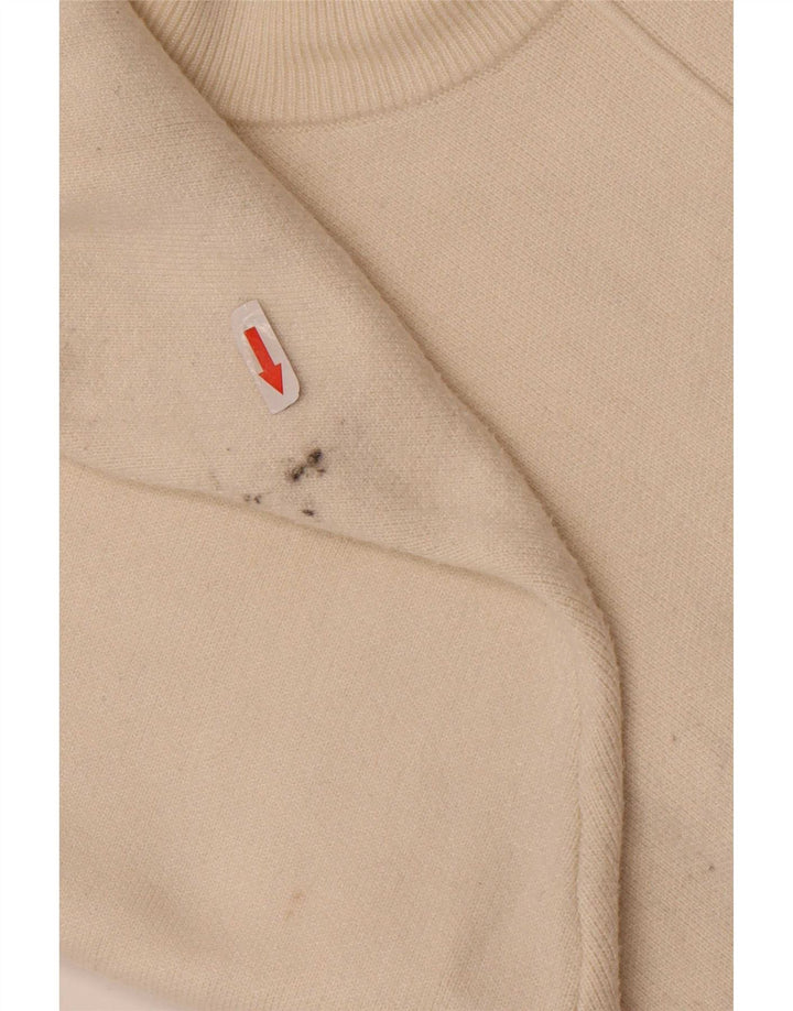 Zara Damen-Pullover, übergroß, Rundhalsausschnitt, Gr. 10, Größe S, Beige, Viskose