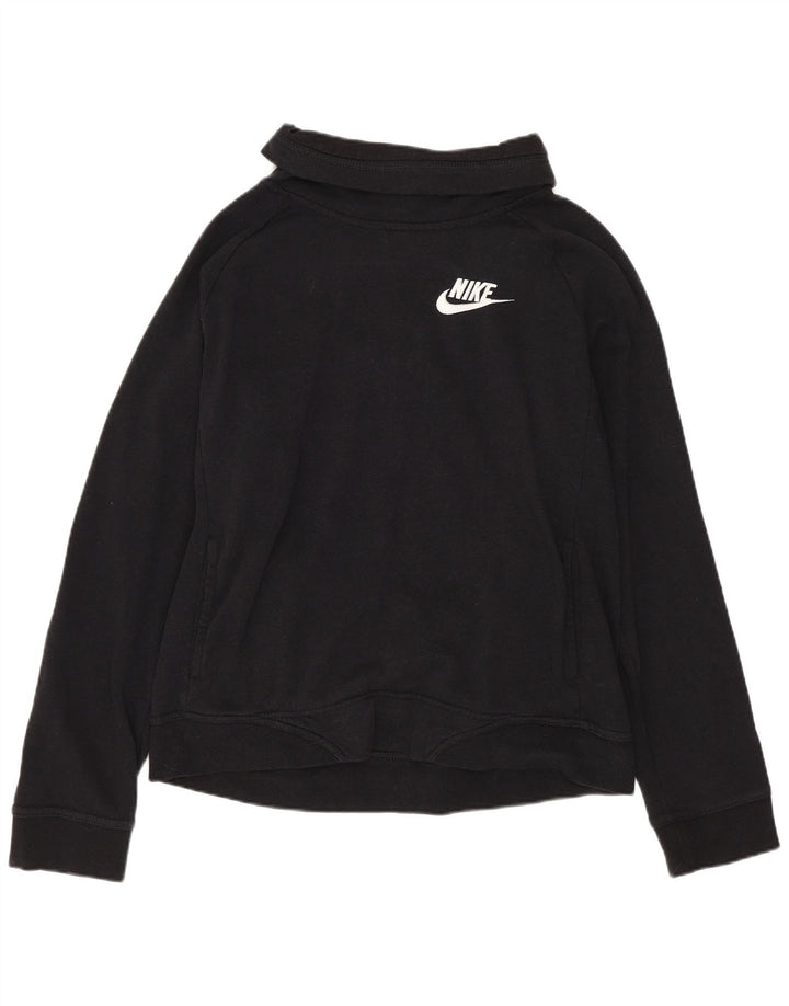 Nike Damen-Sweatshirt mit Rollkragen, UK 18, XL, Schwarz, Viskose