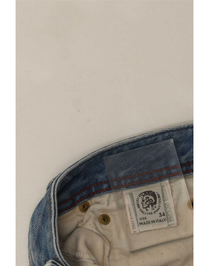 Diesel Herren Distressed Denim Shorts W34 Große blaue Baumwolle