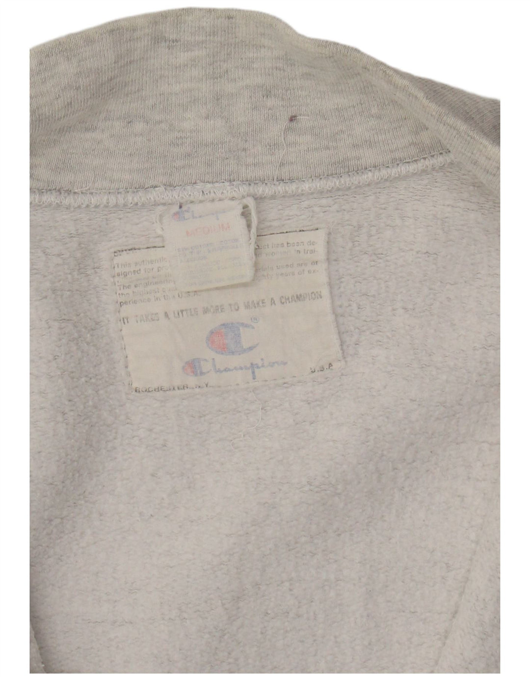 CHAMPION Herren-Trainingsanzug-Oberjacke aus mittelgrauer Baumwolle