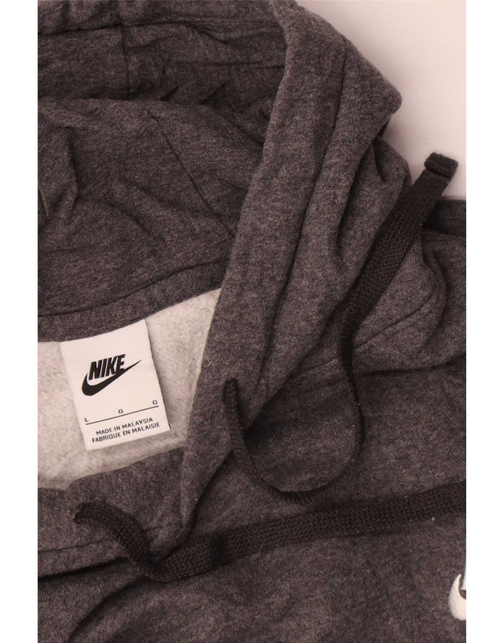 Nike Herren Kapuzenpullover, groß, graue Baumwolle