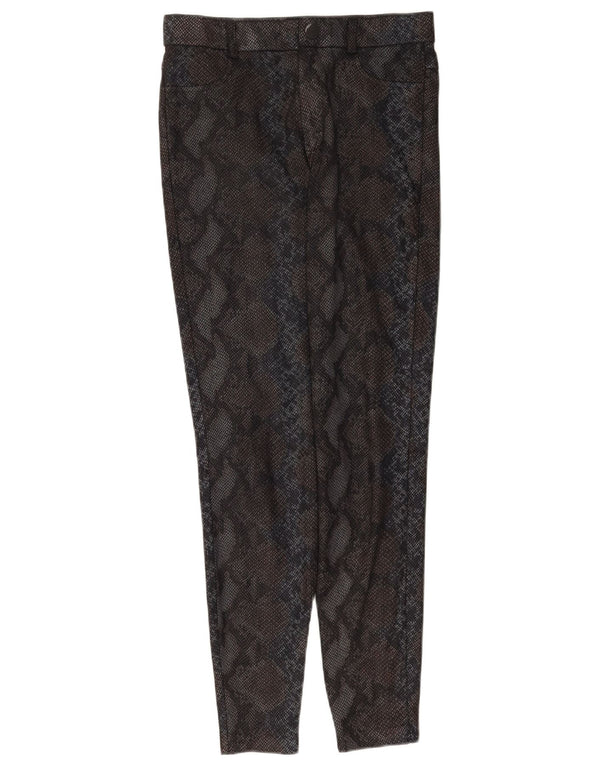 Zara Damen Trafaluc Leggings UK 14 Medium Schwarz Animal Print