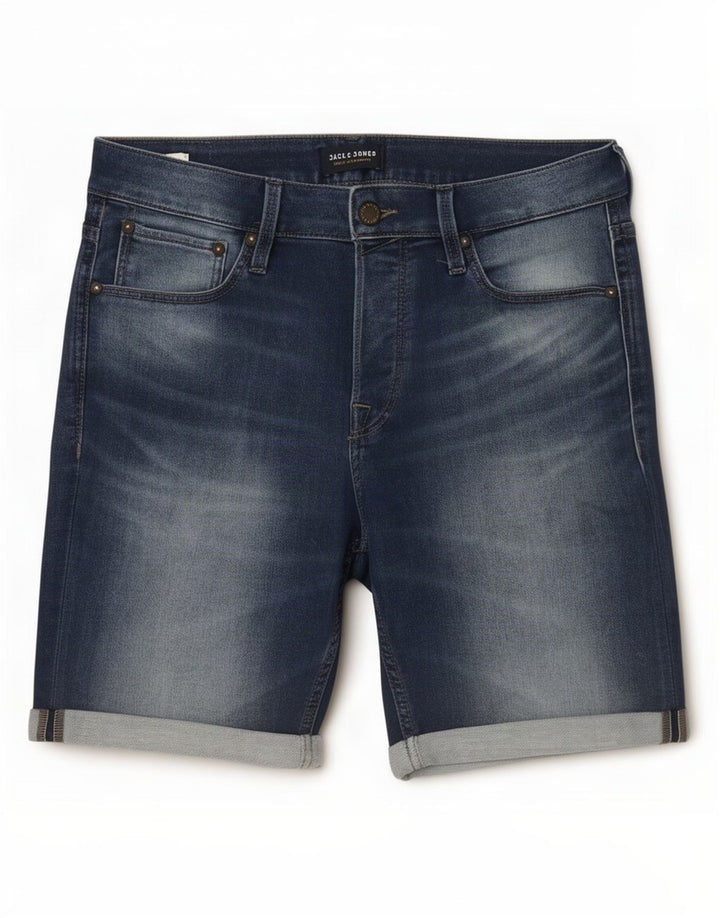 Jack & Jones Herren-Jeansshorts, Größe S, W32, Blau, Baumwolle