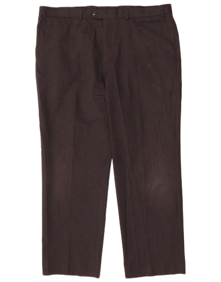 Marks & Spencer Herren-Anzughose, gerade, Größe 42, B42, L31, Grau
