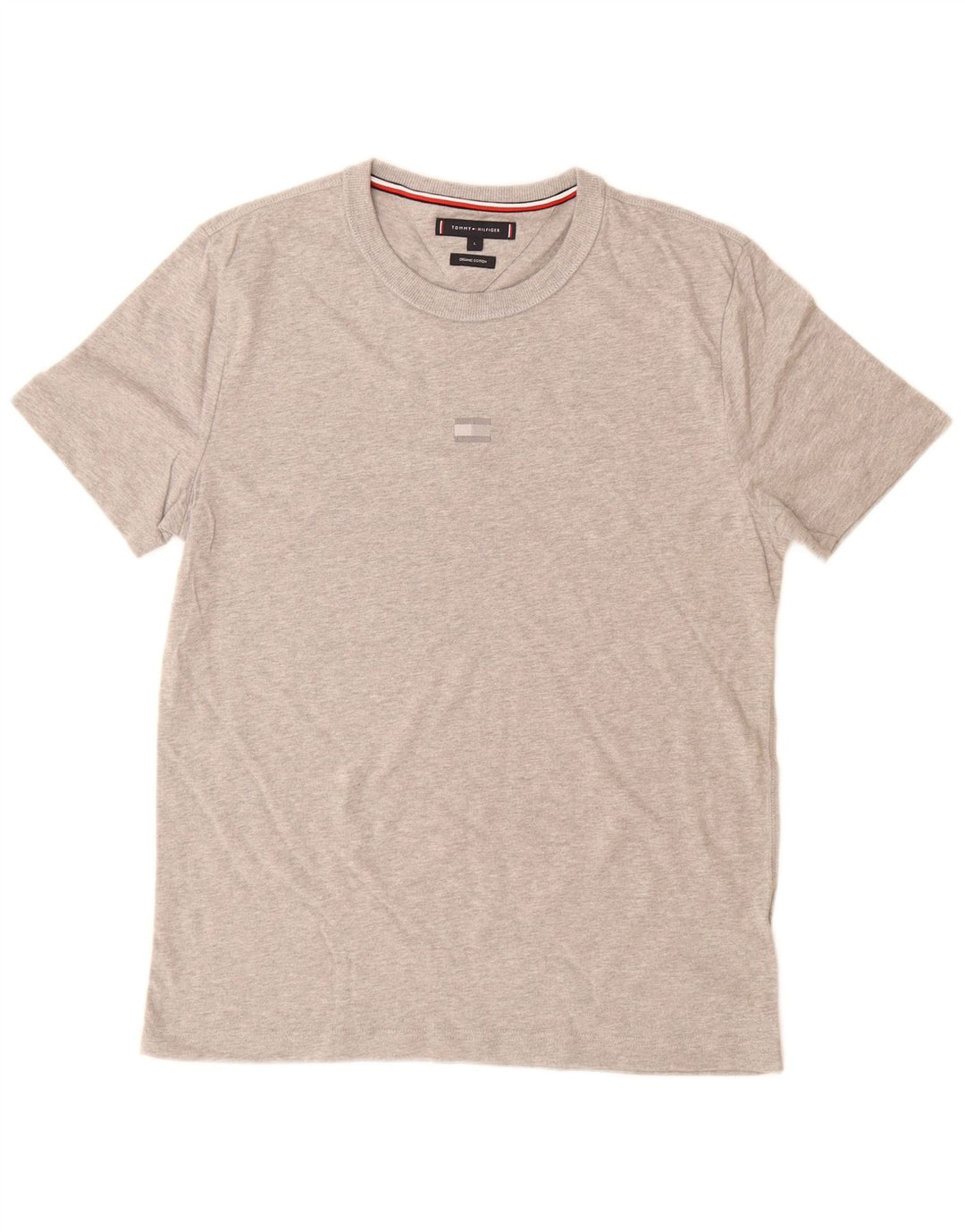 TOMMY HILFIGER Herren T-Shirt Top Large Grau Baumwolle
