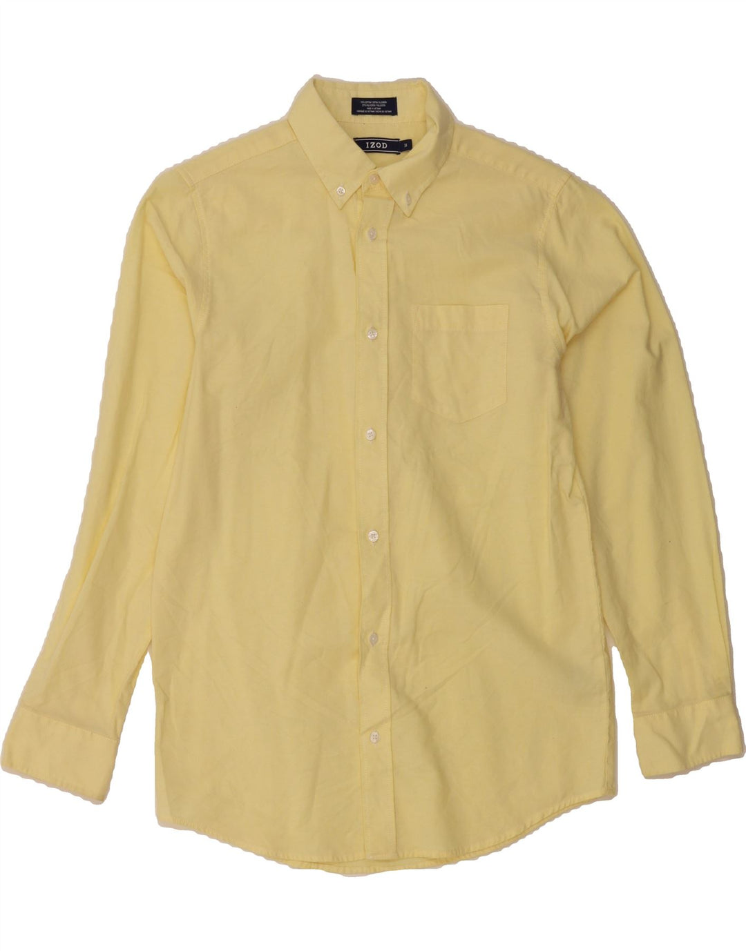 IZOD Boys Shirt 15-16 Years  Yellow Cotton Vintage Izod and Second-Hand Izod from Messina Hembry 