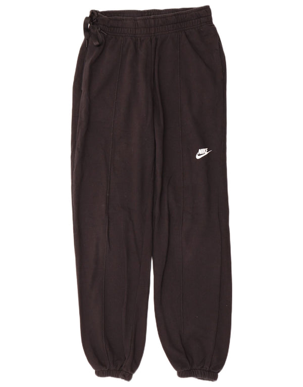 Nike Damen-Trainingshose mit Grafik, Jogginghose, UK 10, Größe S, Schwarz, Baumwolle