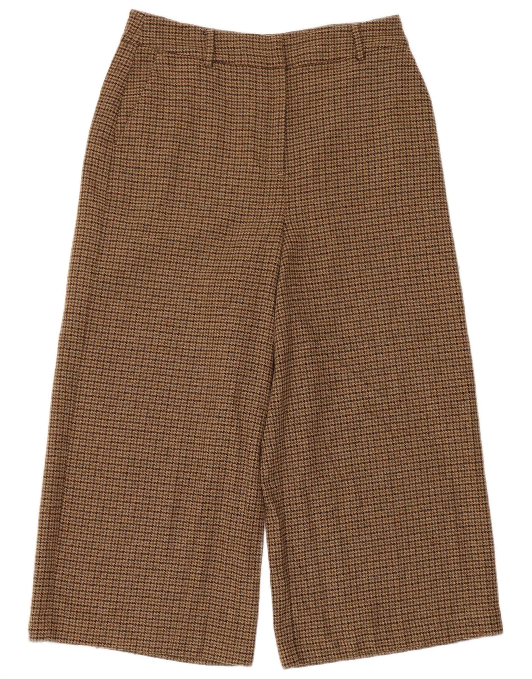 Boden Damen-Hose mit Hahnentrittmuster, UK 12, Größe M, W30, L23, Braun