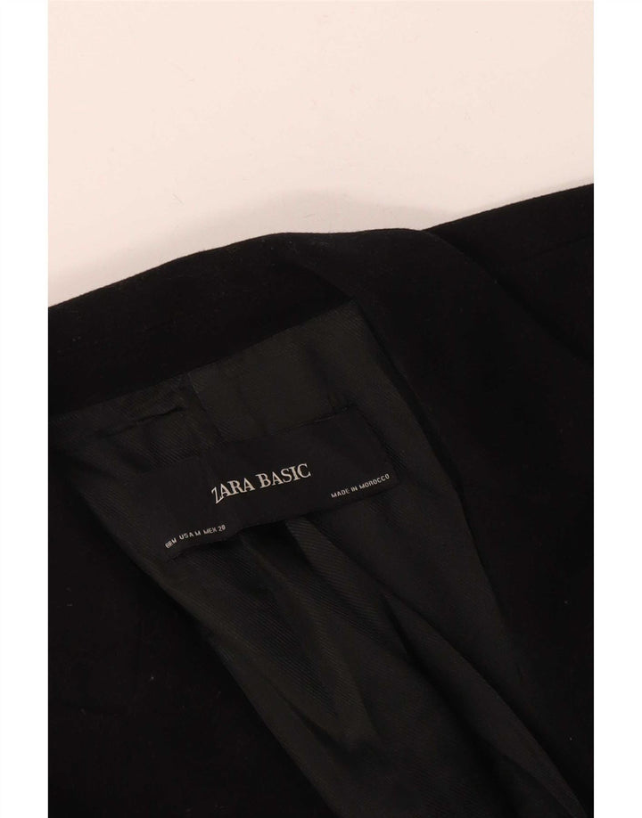 Zweireihiger Blazer für Damen von Zara, Gr. 12, Mittelschwarz