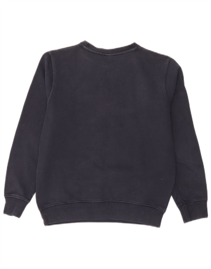 Ellesse Grafik-Sweatshirt für Jungen, 10–11 Jahre, marineblaue Baumwolle