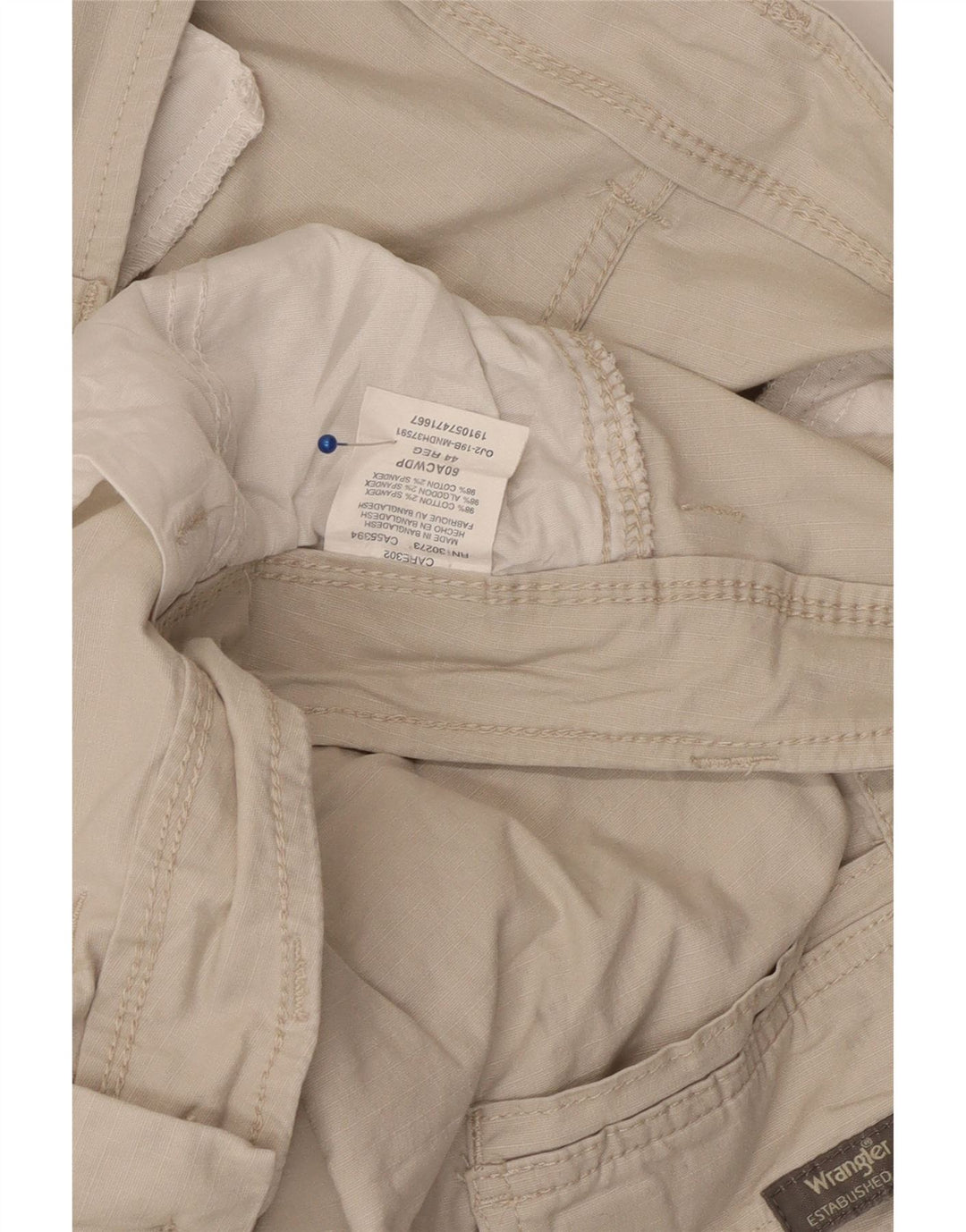 WRANGLER Herren Cargoshorts W44 2XL Beige Baumwolle