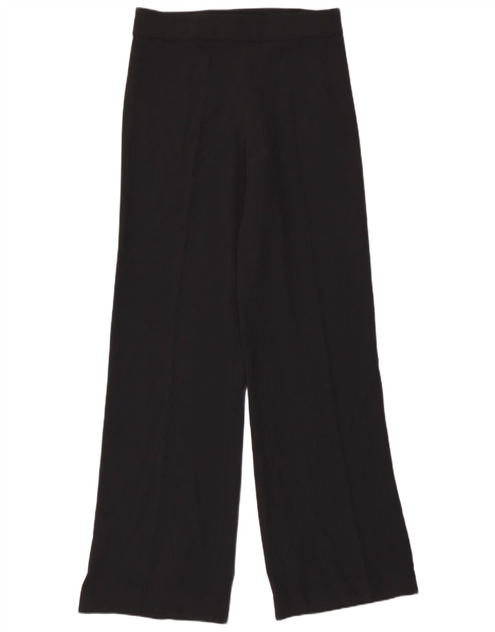 Zara Damen-Freizeithose mit weitem Bein, Größe M, W30, L33, Schwarz, Polyester