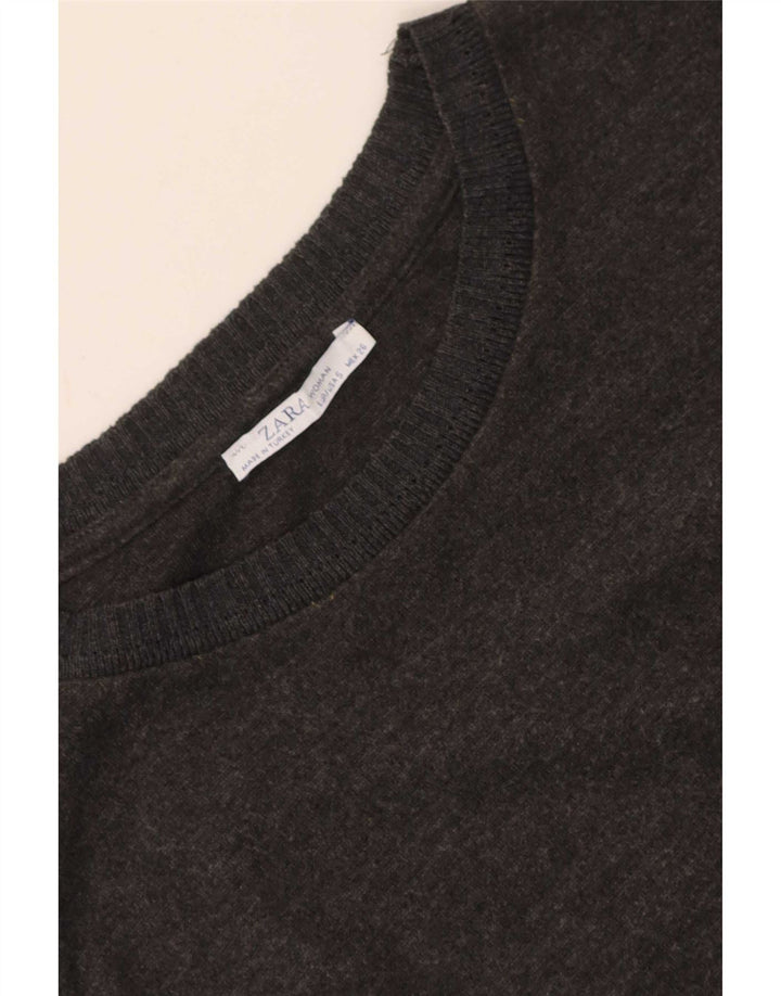 Zara Damen Etuikleid UK 10 Small Grau