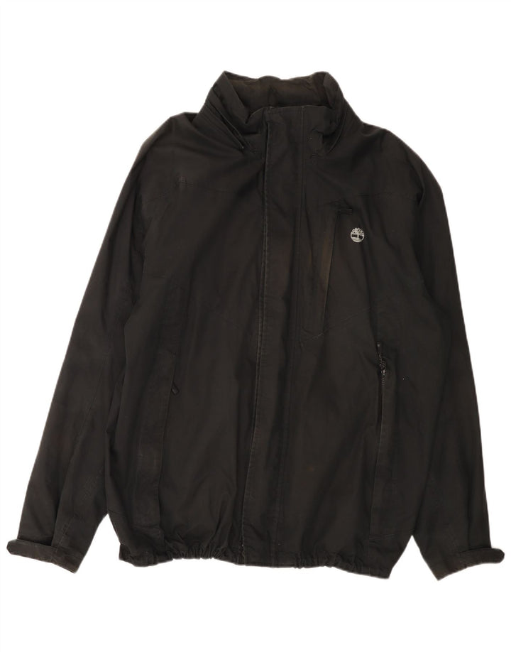 Timberland Herren Windjacke UK 44 2XL Schwarz Baumwolle