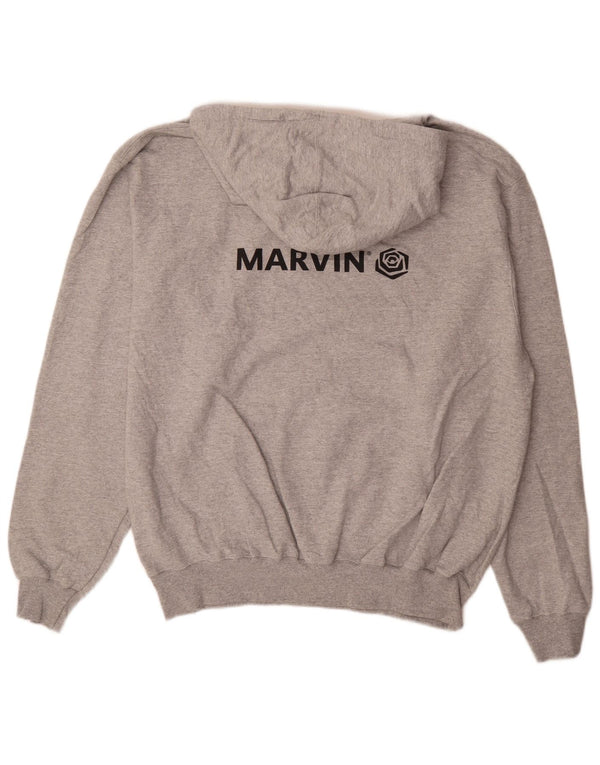 Champion Herren Marvin Graphic Hoodie Pullover XL Grau Baumwolle
