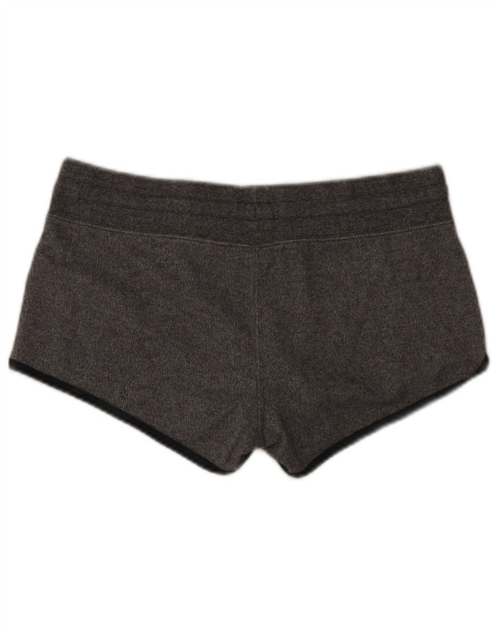Vintage Damen Sport Shorts UK 14 Mittelgrau meliert