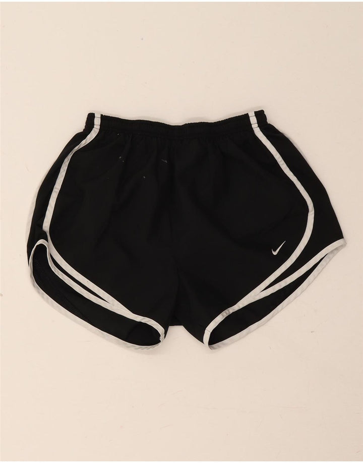 Nike Damen Dri Fit Sport Shorts UK 8 Small Schwarz Polyester