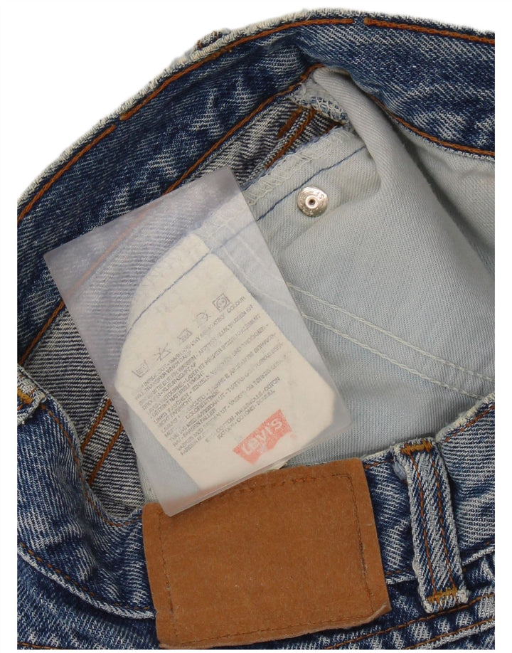 LEVI'S Damen Jeansrock W26 Small Blaue Baumwolle