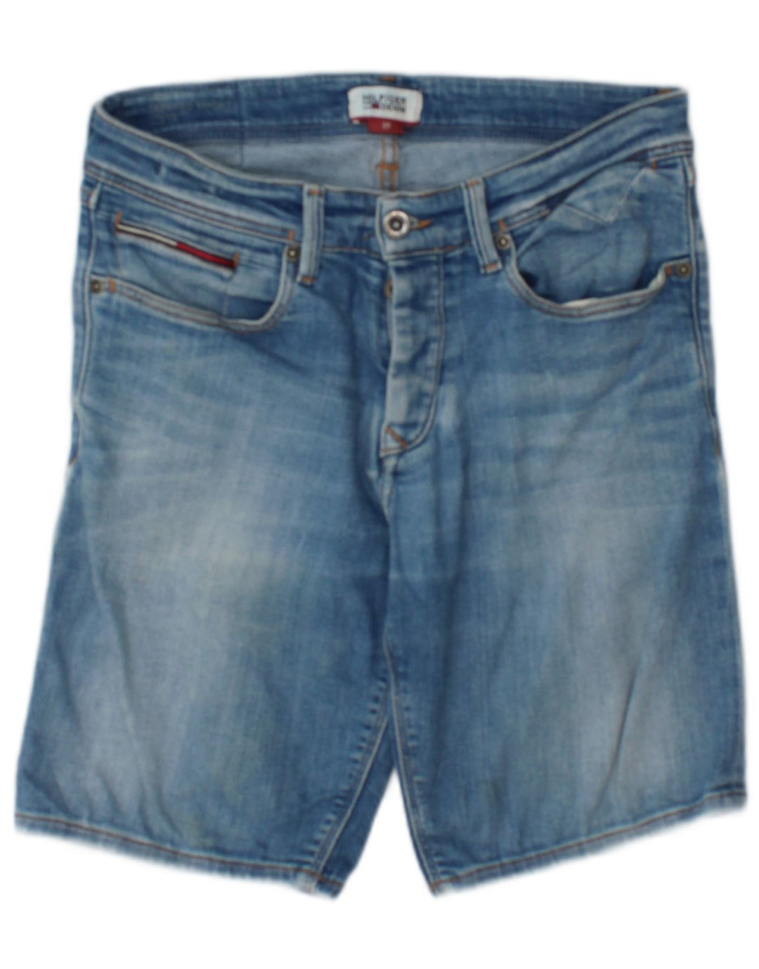 Tommy Hilfiger Herren Denim Shorts W29 Small Blau