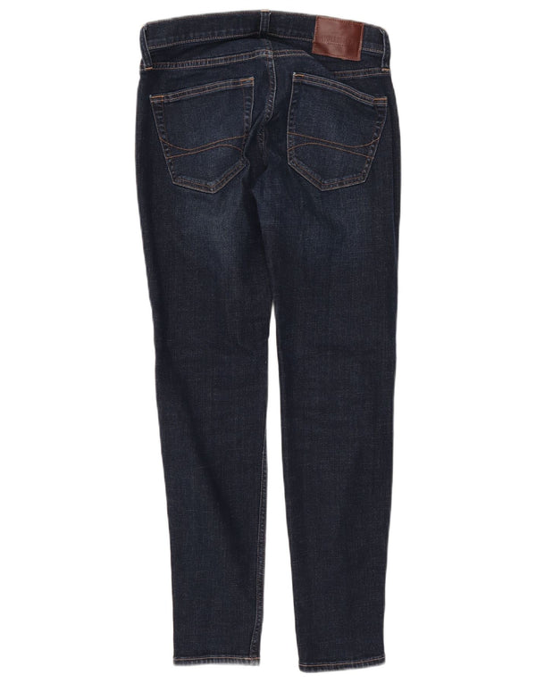 Hollister Damen Slim Fit Skinny Jeans W29 L30 Marineblaue Baumwolle