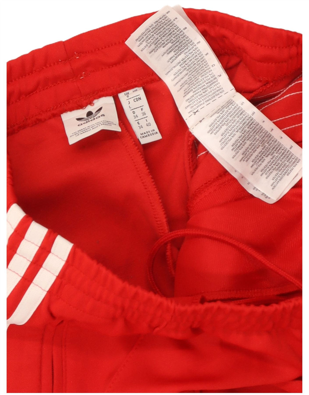 Adidas Damen Trainingshose UK 8 Small Rot Polyester