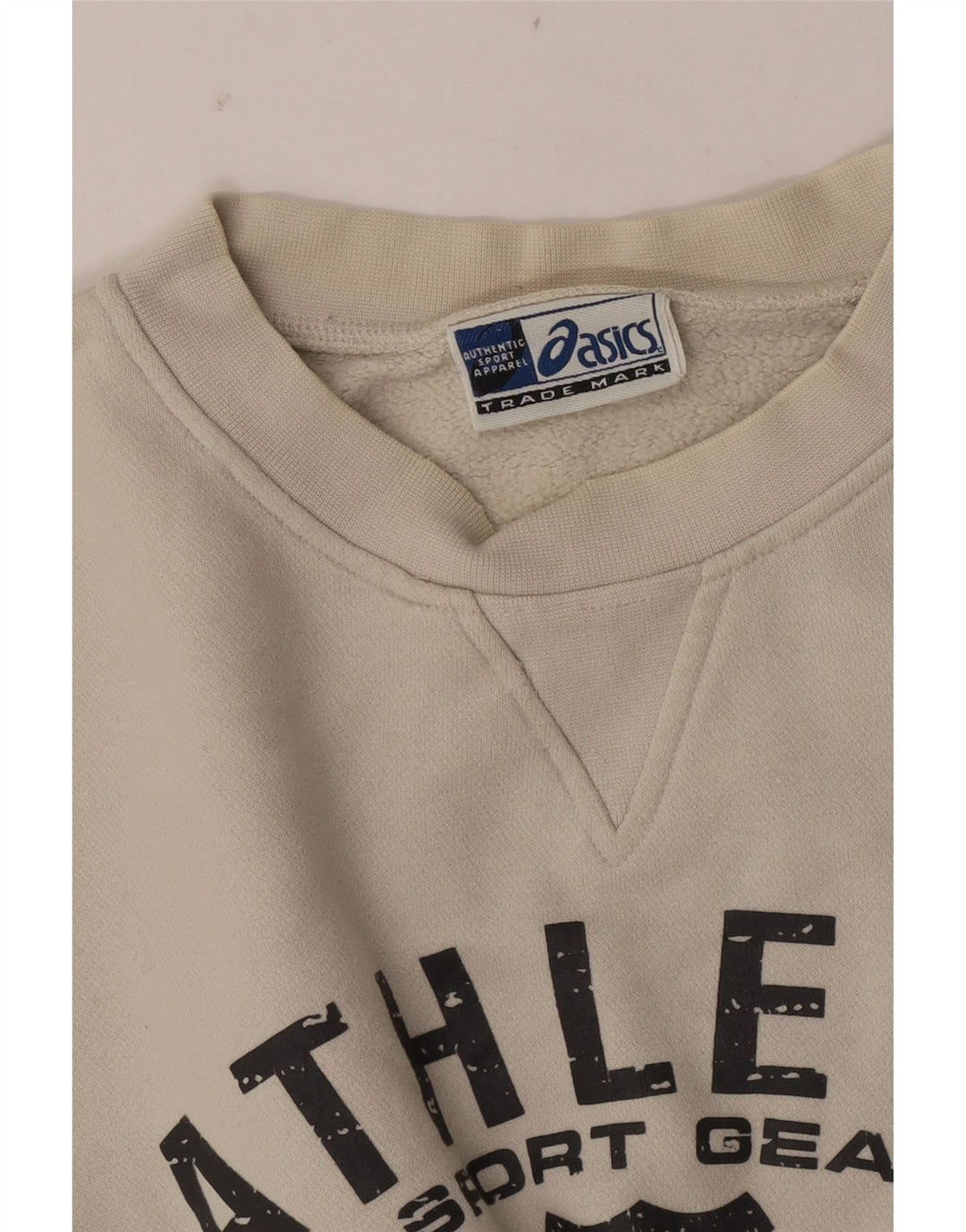 Asics Herren Grafik Sweatshirt Pullover 2XL Beige