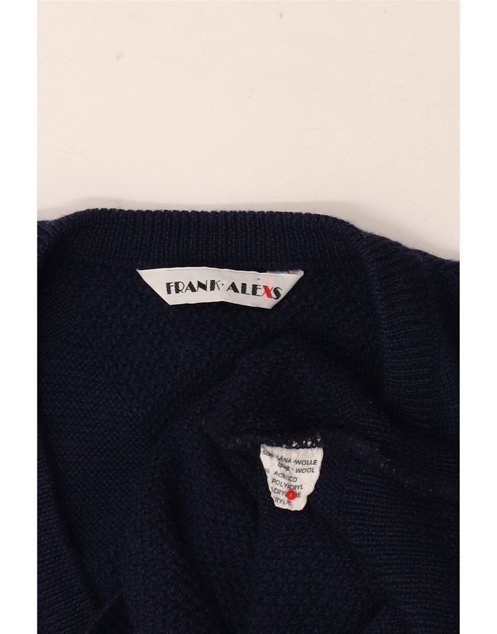 Frank Alexs Herren Weste Tank Top Medium Marineblau Wolle