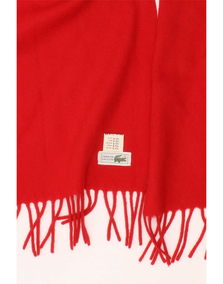 Lacoste Damen-Rechteckschal, Einheitsgröße, rote Wolle