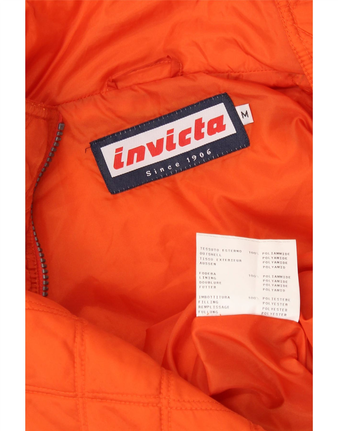 INVICTA Herren Steppweste UK 38 Mittelorange Polyester