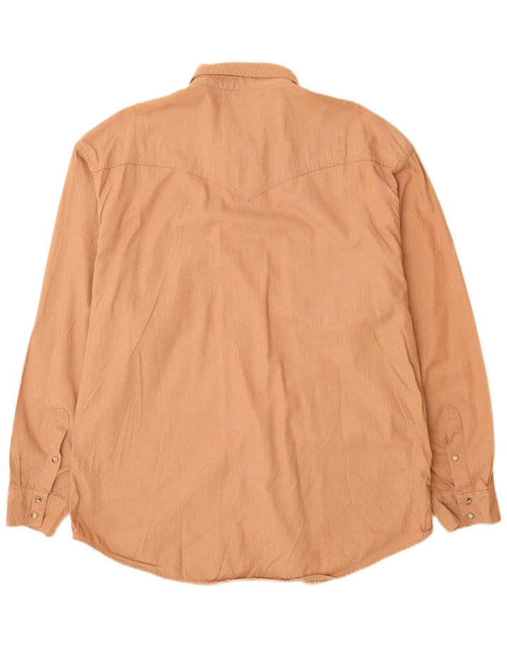 Wrangler Herrenhemd 2XL Beige Baumwolle
