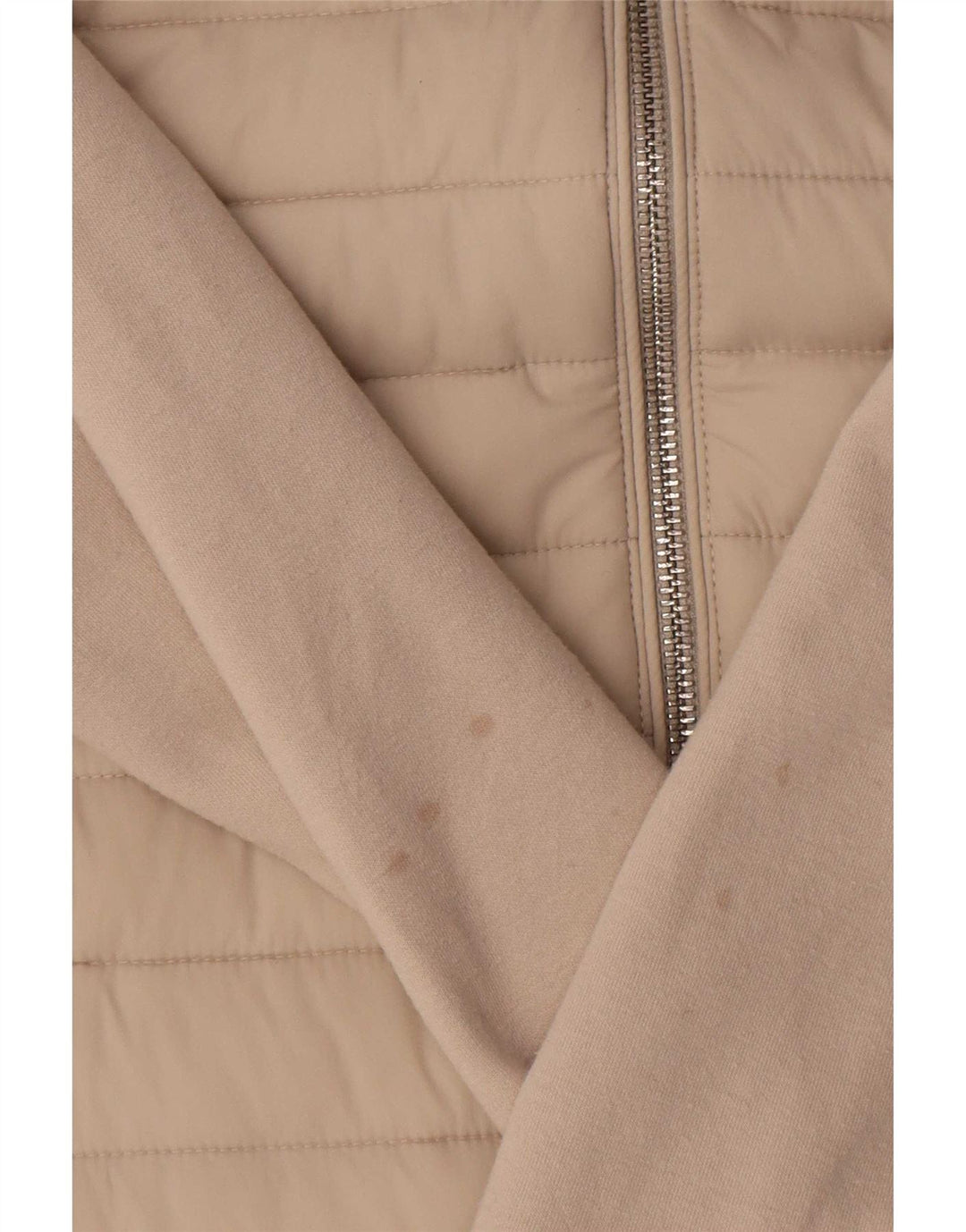 Reiss gepolsterte Herren-Trainingsanzugoberjacke aus Baumwolle in Mittelbeige