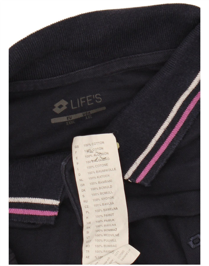 LOTTO Herren Poloshirt 2XL Marineblau Baumwolle