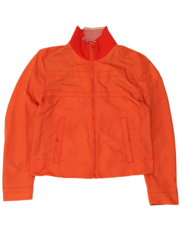 Hugo Boss Herren Crop Bomberjacke EU 52 XL Orange Polyamid