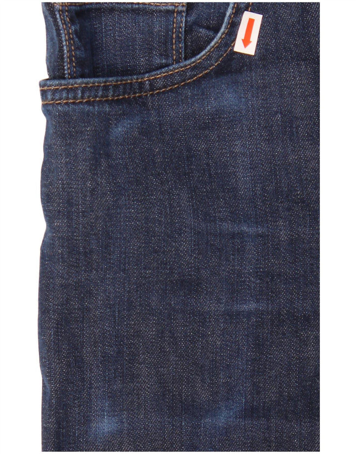 HUGO BOSS Herren Slim Jeans W34 L34 Marineblaue Baumwolle