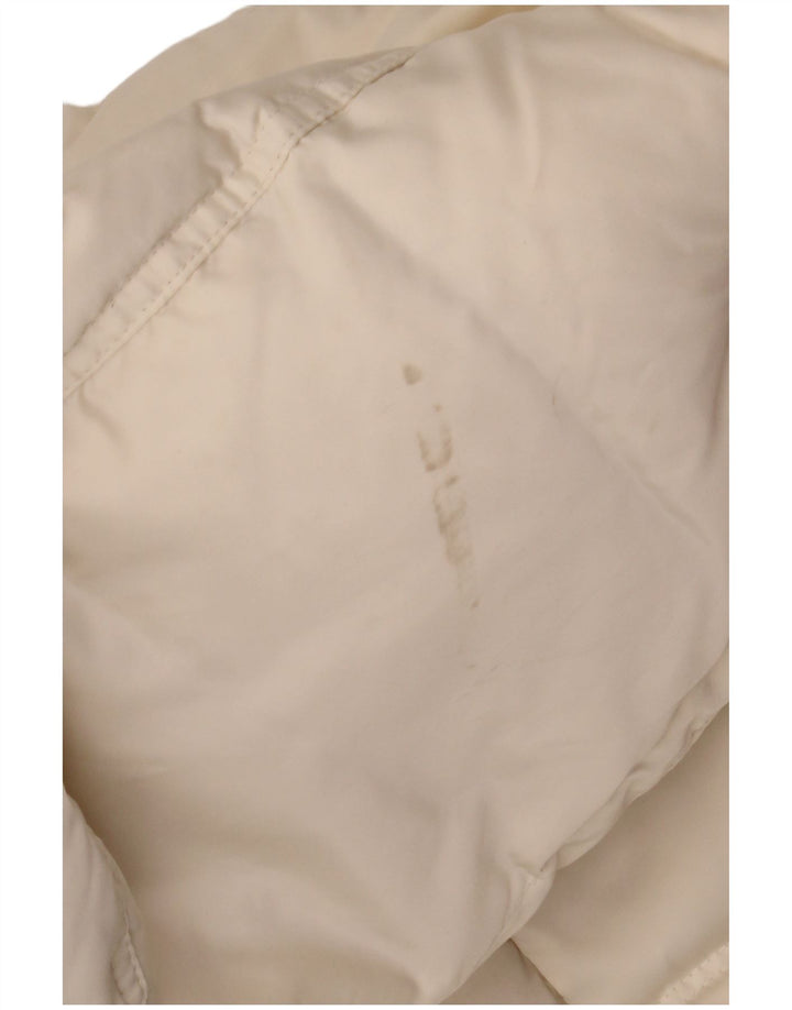 CALVIN KLEIN JEANS Damen Übergroße wattierte Jacke UK 10 Small Off White