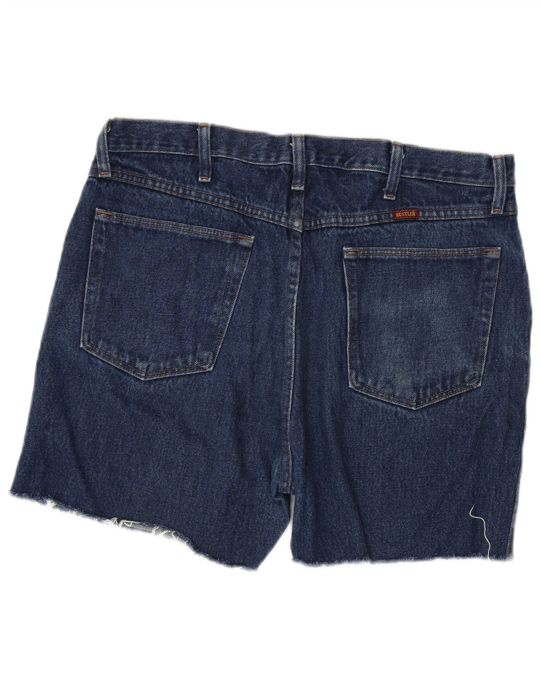 RUSTLER Herren-Jeansshorts W36, große marineblaue Baumwolle