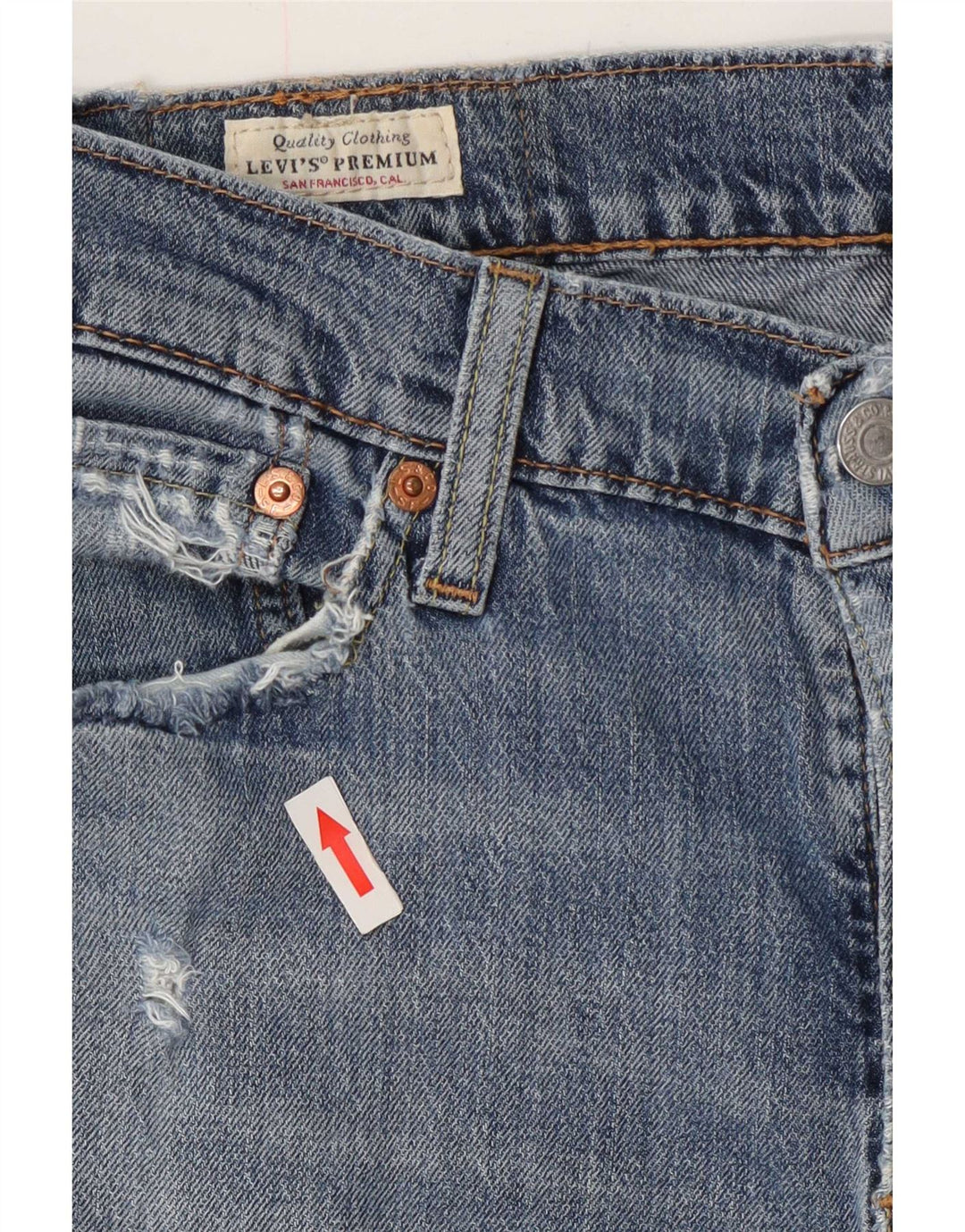 Levi's Damen 511 Tapered Slim Jeans W30 L30 Blaue Baumwolle