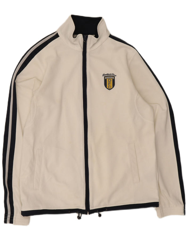 Diadora Herren-Trainingsanzugoberteil, Jacke, UK 36, Größe S, Weiß, Colourblock-Polyester