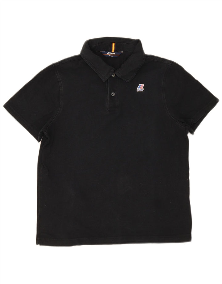 K-Way Herren-Poloshirt, Größe S, Schwarz