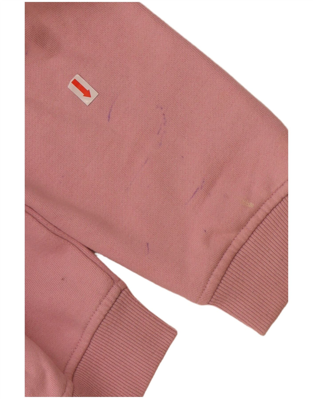 ELLESSE Damen Grafik-Sweatshirt-Pullover UK 12 Mittelrosa Baumwolle
