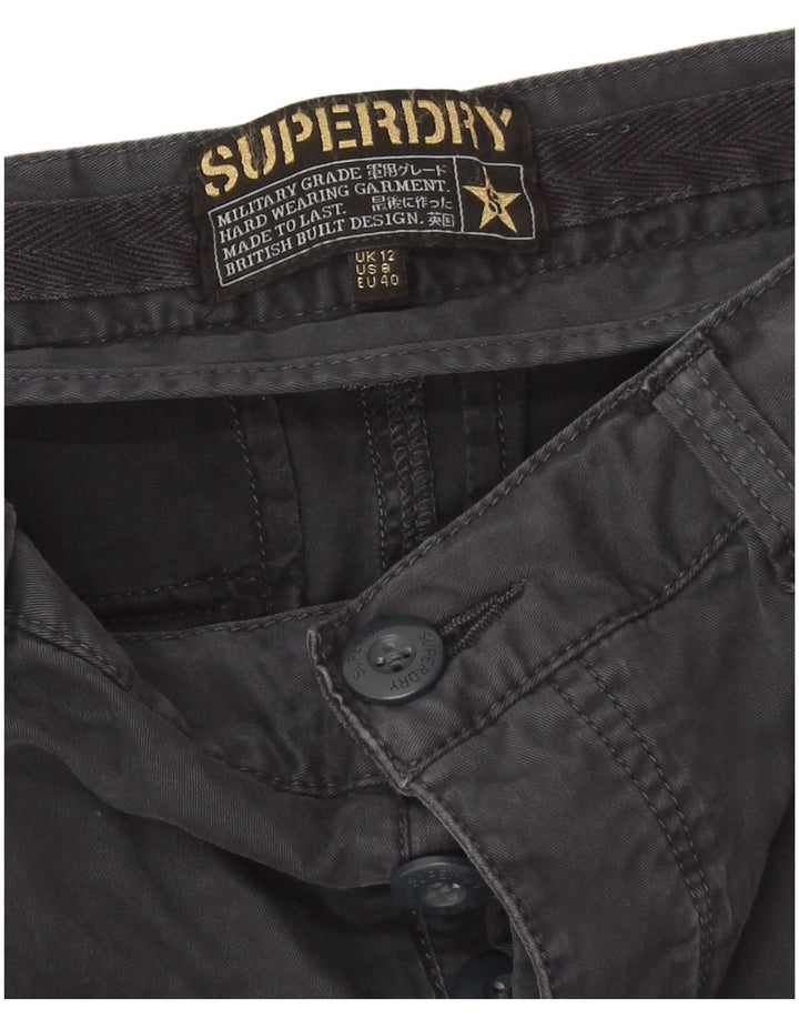Superdry Damen Slim Cargohose UK 12 Medium W32 L30 Marineblau Baumwolle